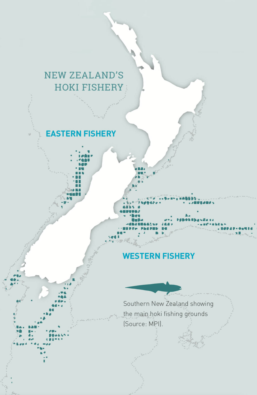 Hoki Fisheries Management Map